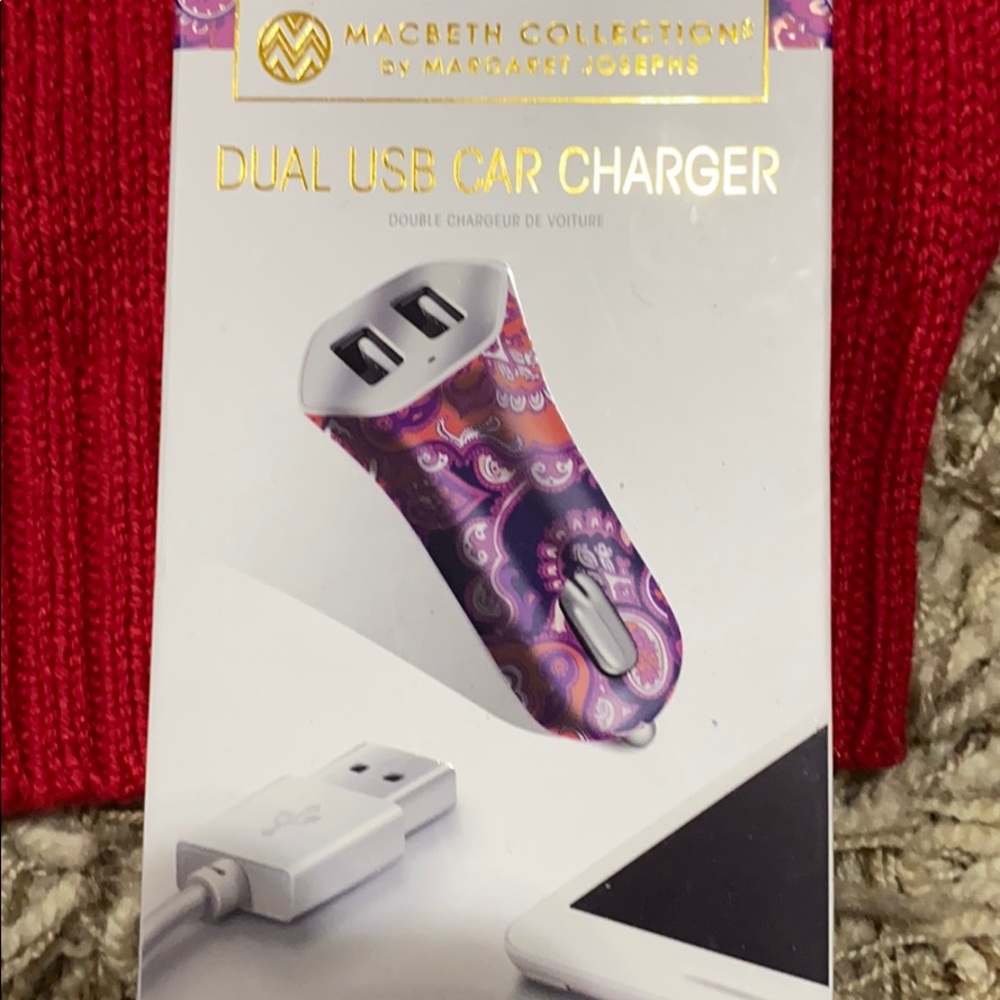 Brand new unopened designer car charger adapter